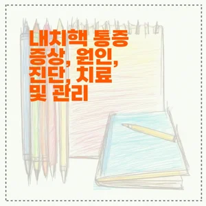 내치핵 통증 증상, 원인, 진단, 치료 및 관리